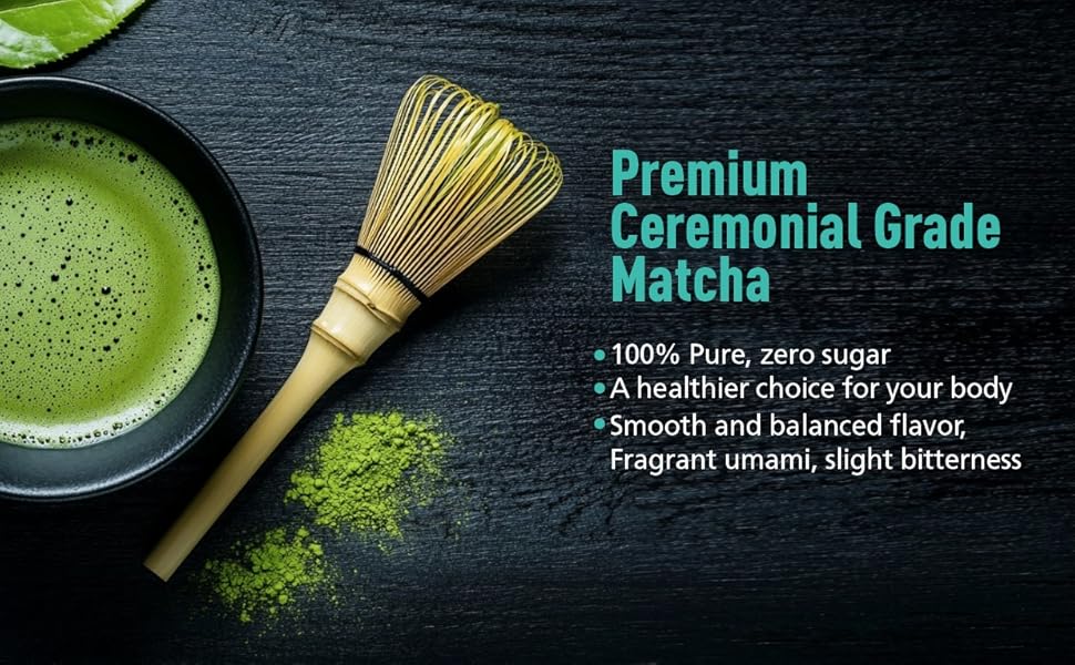 Only Self Pickup-Ceremonial Grade Matcha Green Tea Powder,Premium First Harvest Unsweetened,1 0 0 Pure Matcha ForLattes,Smoothies,and Baking 40g 1.4oz