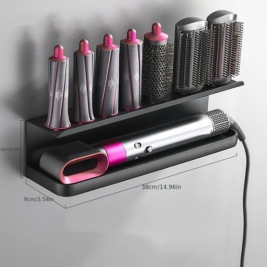 Wall Mounted Adhesive Curling Iron Hair Straightener Dryer Holder Storage Rack--Insert The Product