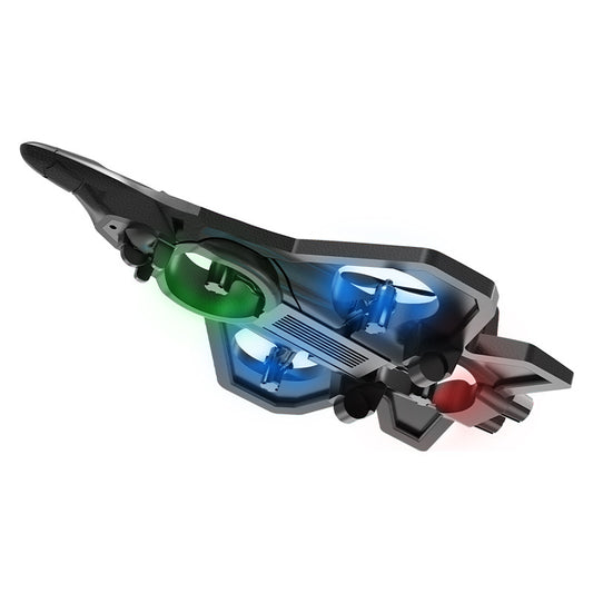 Foam-suspended Gravity-illusion Colorful Light Drone