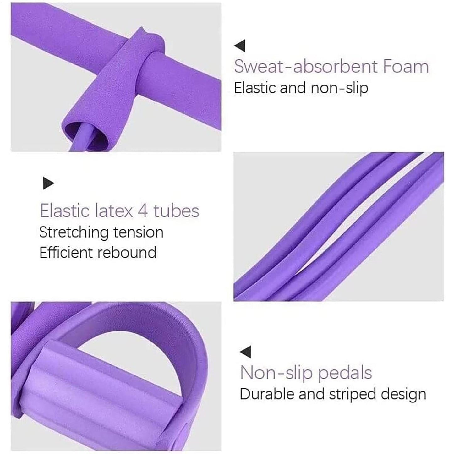 Purple---Foot Press Resistance Band
