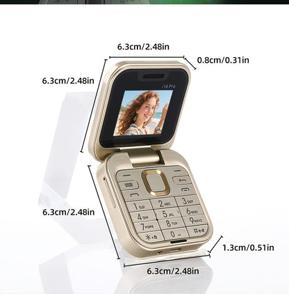 The New 2G Foldable Phone Features Dual SIM Dual Standby For Calls, Text Messages And Music, Making It Suitable For Travel, Outdoor Activities And As A Backup Phone