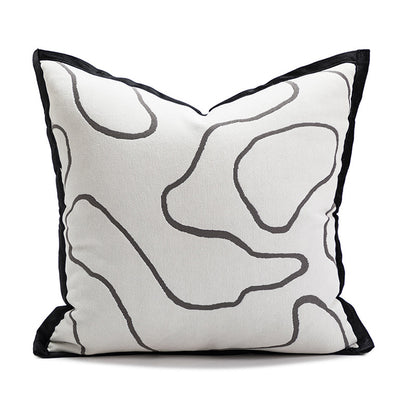 Modern Simple Plush Cushion Sofa Bedroom Bedside Pillow Cover