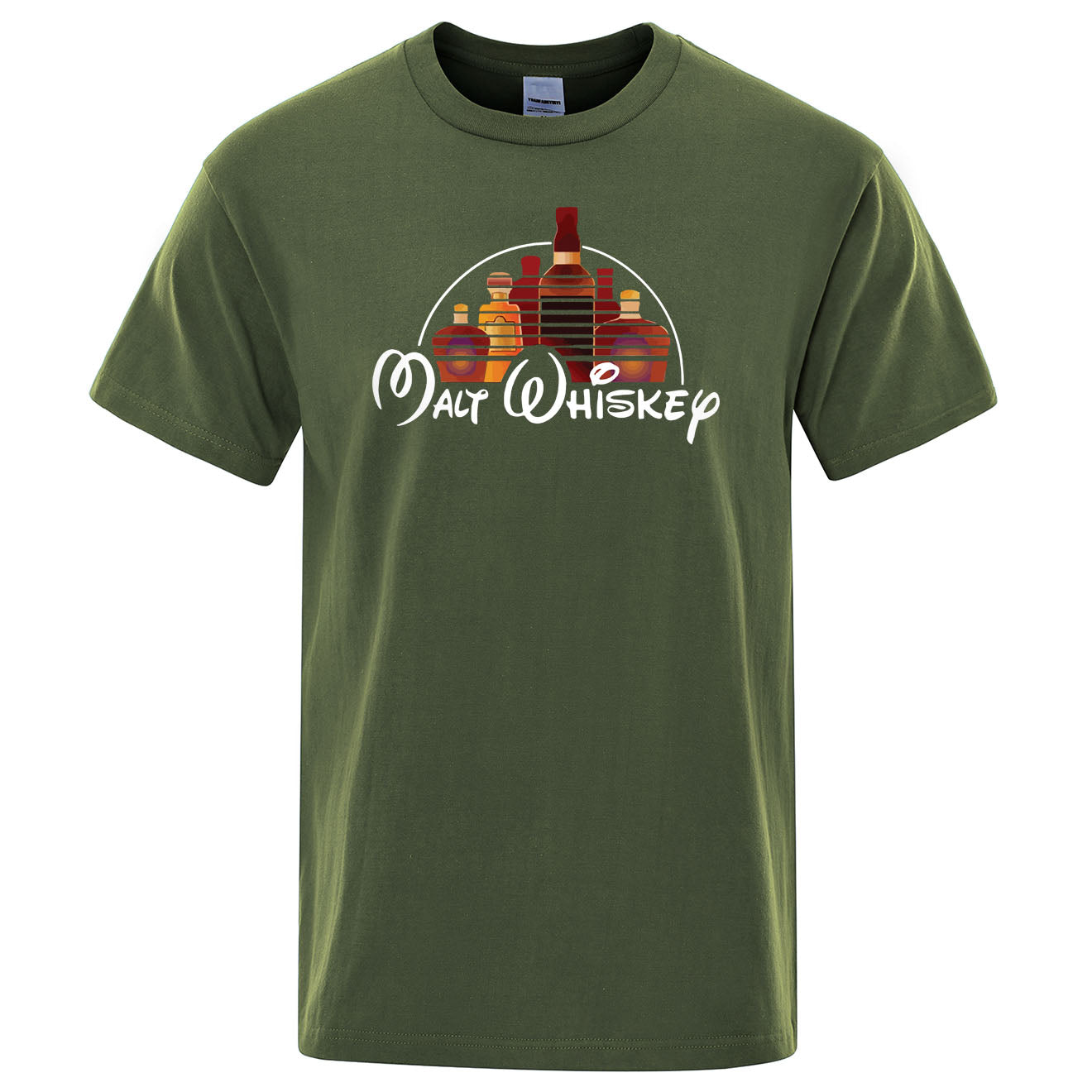 New Summer Cool TShirt Men Short Sleeve Malt Whiskey
