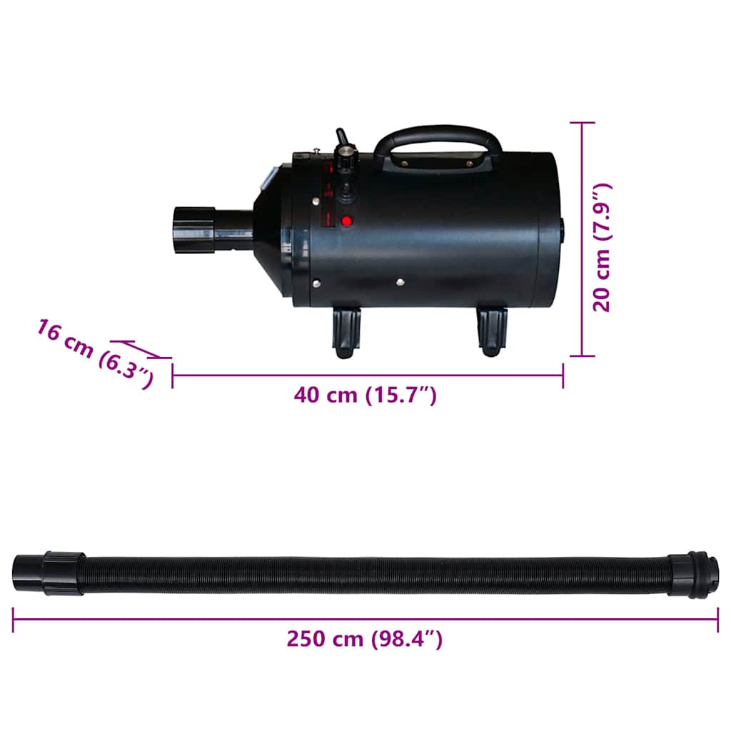 Dog Dryer with 3 Nozzles 2400 W