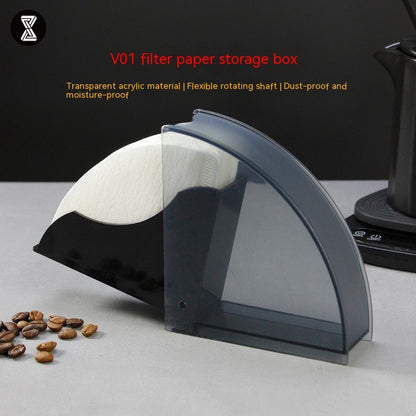 Dust Filter Paper Holder Hand Made Coffee Filter Paper Boxes