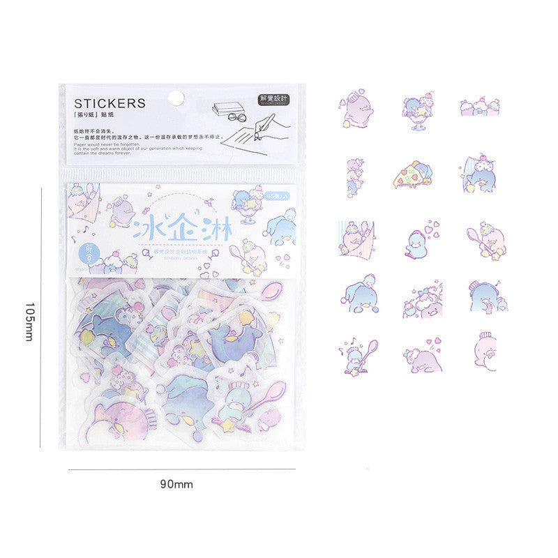 Cute diary decoration hand account small sticker
