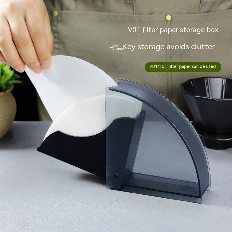 Dust Filter Paper Holder Hand Made Coffee Filter Paper Boxes