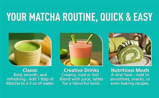 Only Self Pickup-Ceremonial Grade Matcha Green Tea Powder,Premium First Harvest Unsweetened,1 0 0 Pure Matcha ForLattes,Smoothies,and Baking  40g  1.4oz