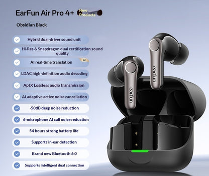 Hybrid Wireless ANC AI Translation Bluetooth Headphones