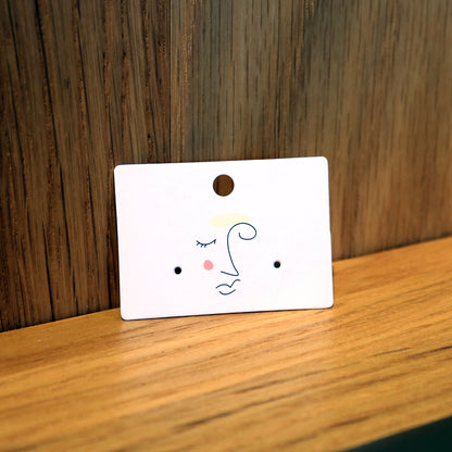 100 Pieces Featured Earrings Card Ornament Paper Card Copper Card Paper