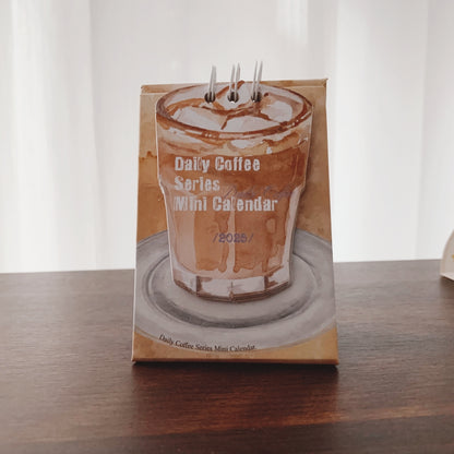Coffee Coffee Mini Small Desk Calendar Per Day