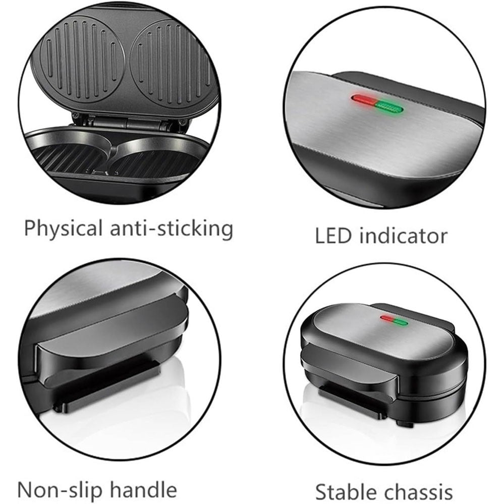 Electric Barbecue Grill Fried Egg Burger Machine NonStick Flat Bottom Frying Pan