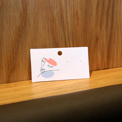 100 Pieces Featured Earrings Card Ornament Paper Card Copper Card Paper