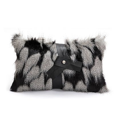 Modern Simple Plush Cushion Sofa Bedroom Bedside Pillow Cover